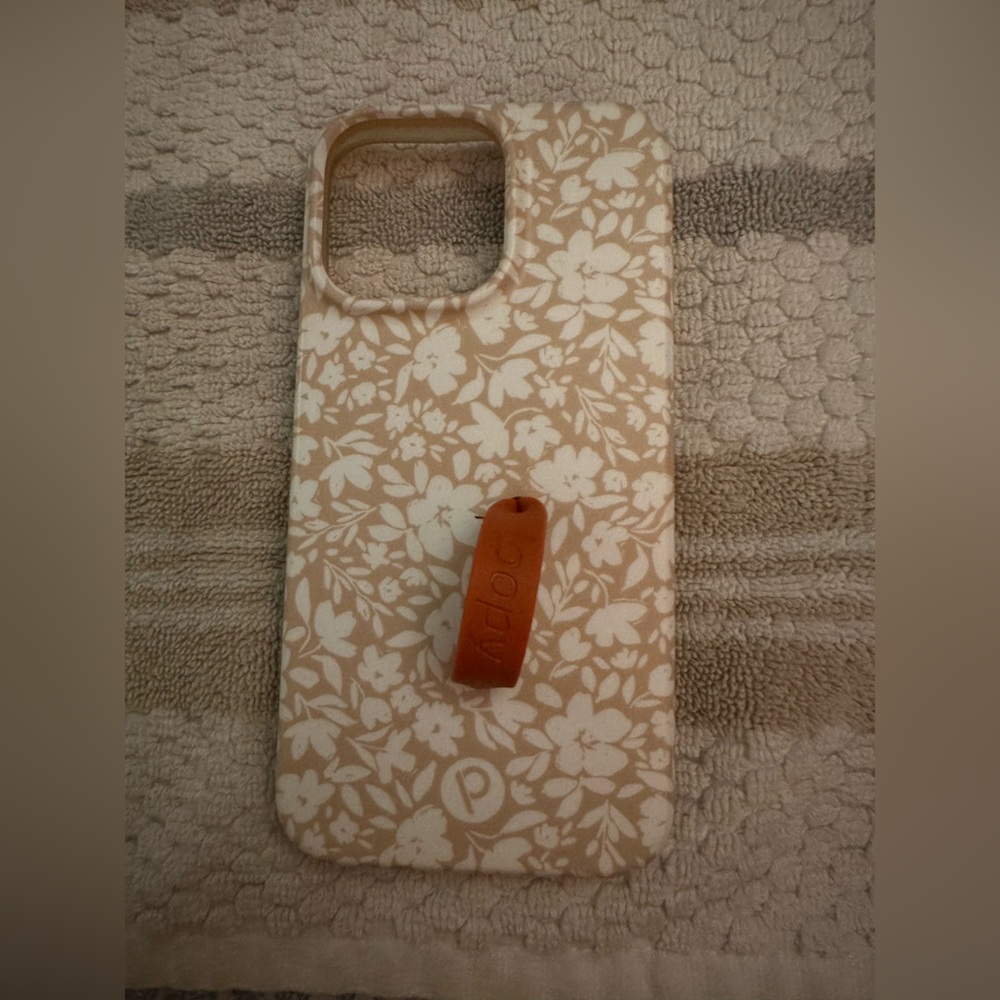 iPhone 14 Pro Max Loopy Case Cream Floral